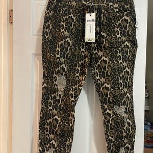 YMI cheetah pull on joggers